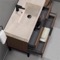 Modern Bathroom Vanity, Walnut, 40